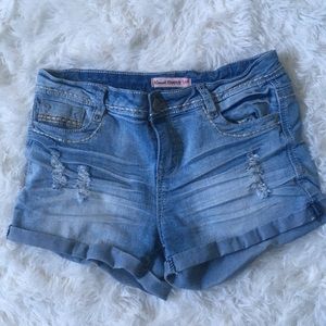 Denim shorts